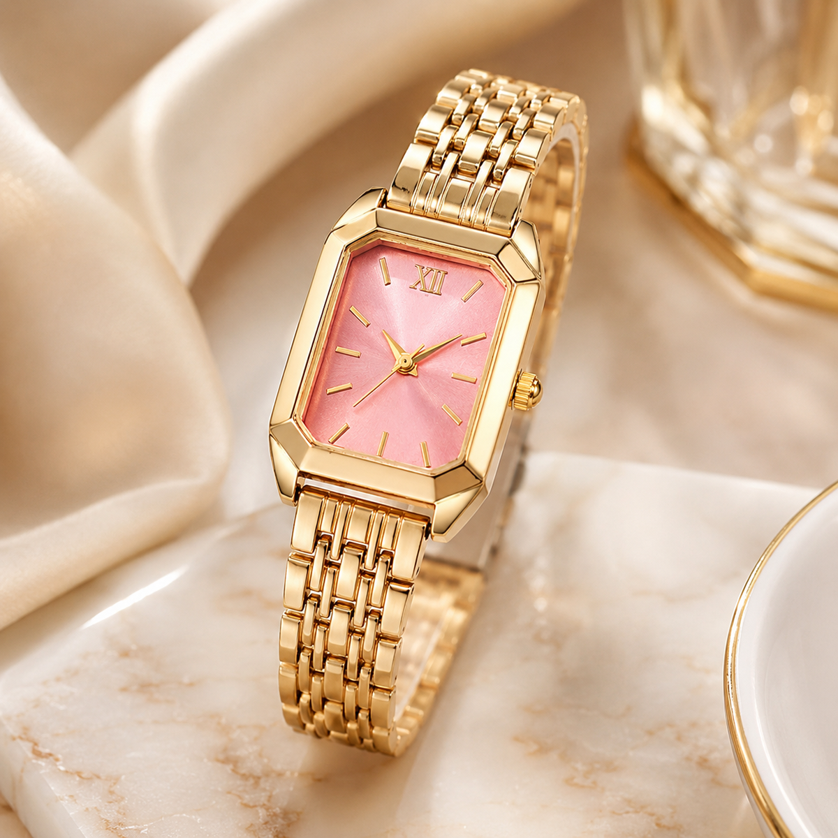 Old Money Watch Gold Multicolor Dial