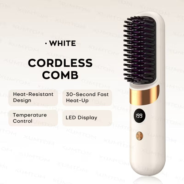 USB Hair Straightener & Curler Brush